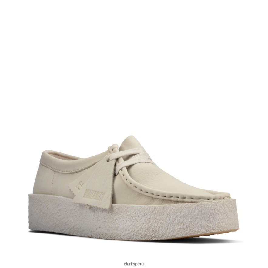 taza clarks wallabee mujer Clarks 40N4LX3000 nubuck blanco