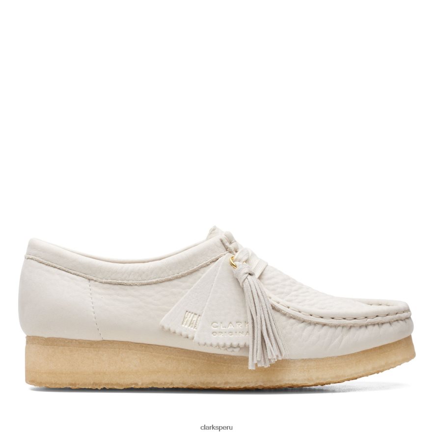 wallabee clarks cuero blanco mujer Clarks 40N4LX3349 cuero blanco