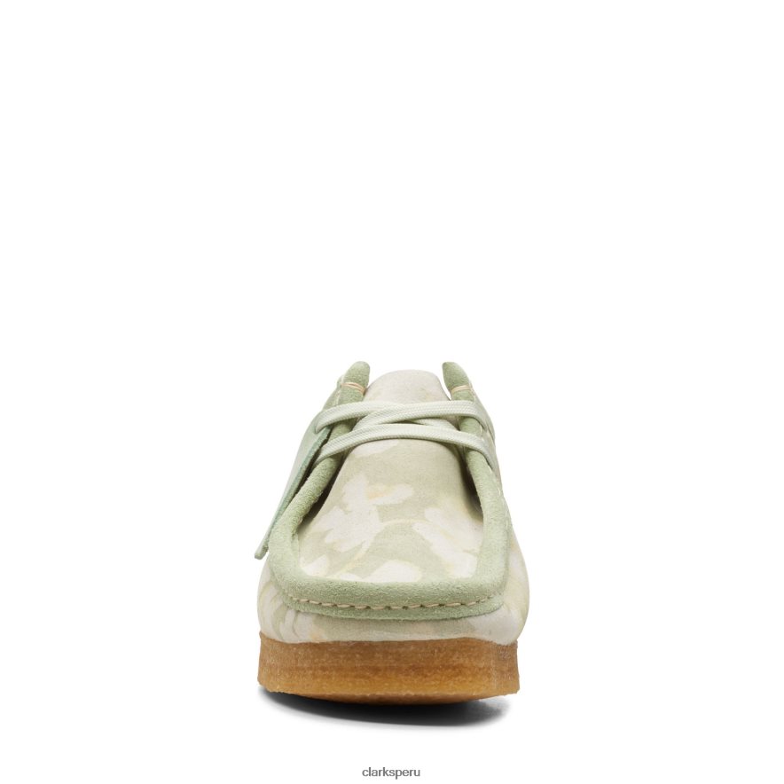 wallabee clarks verde floral mujer Clarks 40N4LX3343 flores verdes