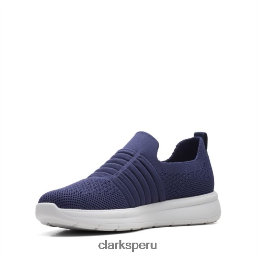Clarks de punto azul marino oscuro Ezera Walk de punto azul marino oscuro mujer Clarks 40N4LX6324 punto azul marino oscuro
