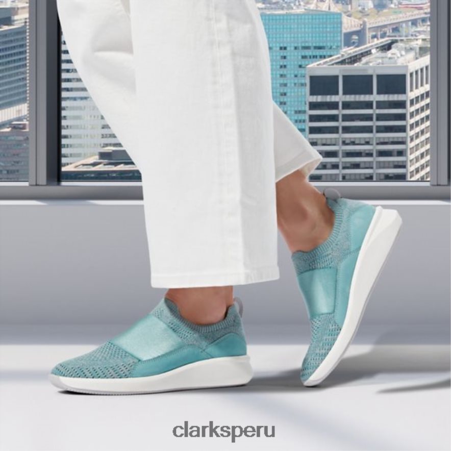 clarks un rio knit punto turquesa punto turquesa mujer Clarks 40N4LX6506 punto turquesa