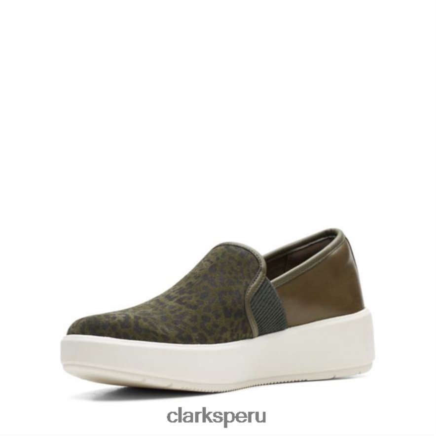 layton petal oliva oscuro clarks oliva oscuro mujer Clarks 40N4LX6229 oliva oscuro