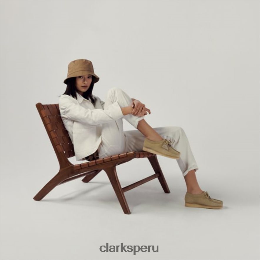 clarks de ante de arce wallabee de ante de arce mujer Clarks 40N4LX6188 gamuza de arce