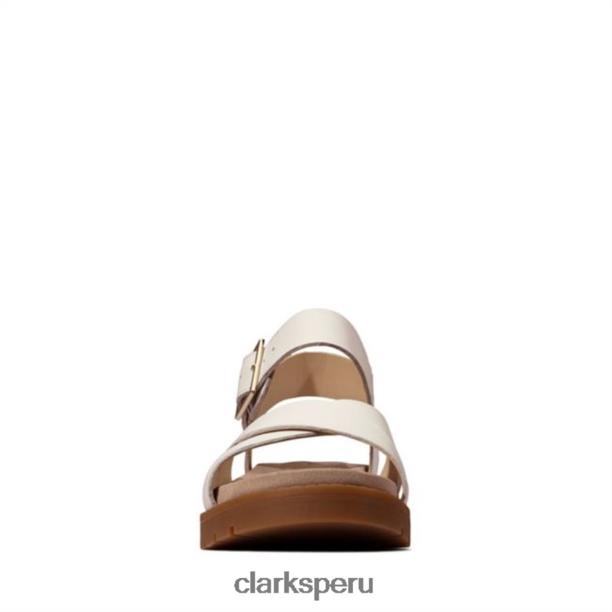 cuero blanco clarks orinoco correa cuero blanco mujer Clarks 40N4LX5224 cuero blanco