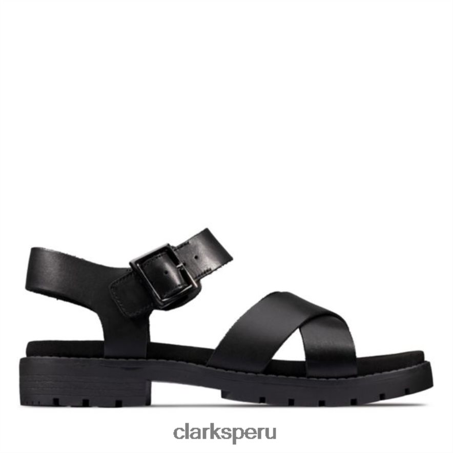 cuero negro clarks orinoco correa cuero negro mujer Clarks 40N4LX5219 cuero negro
