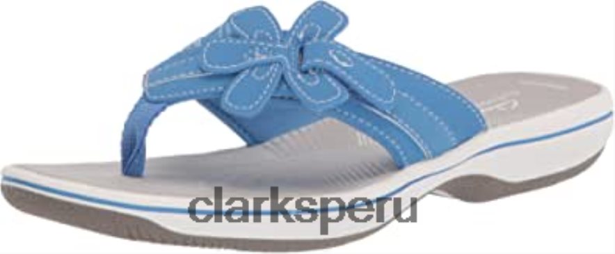 Chanclas clarks brinkley flora de mujer sintética azul mujer Clarks 40N4LX497 azul sintético