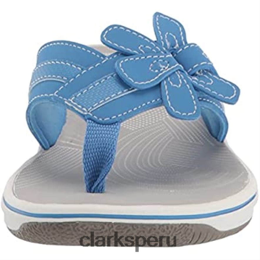 Chanclas clarks brinkley flora de mujer sintética azul mujer Clarks 40N4LX497 azul sintético