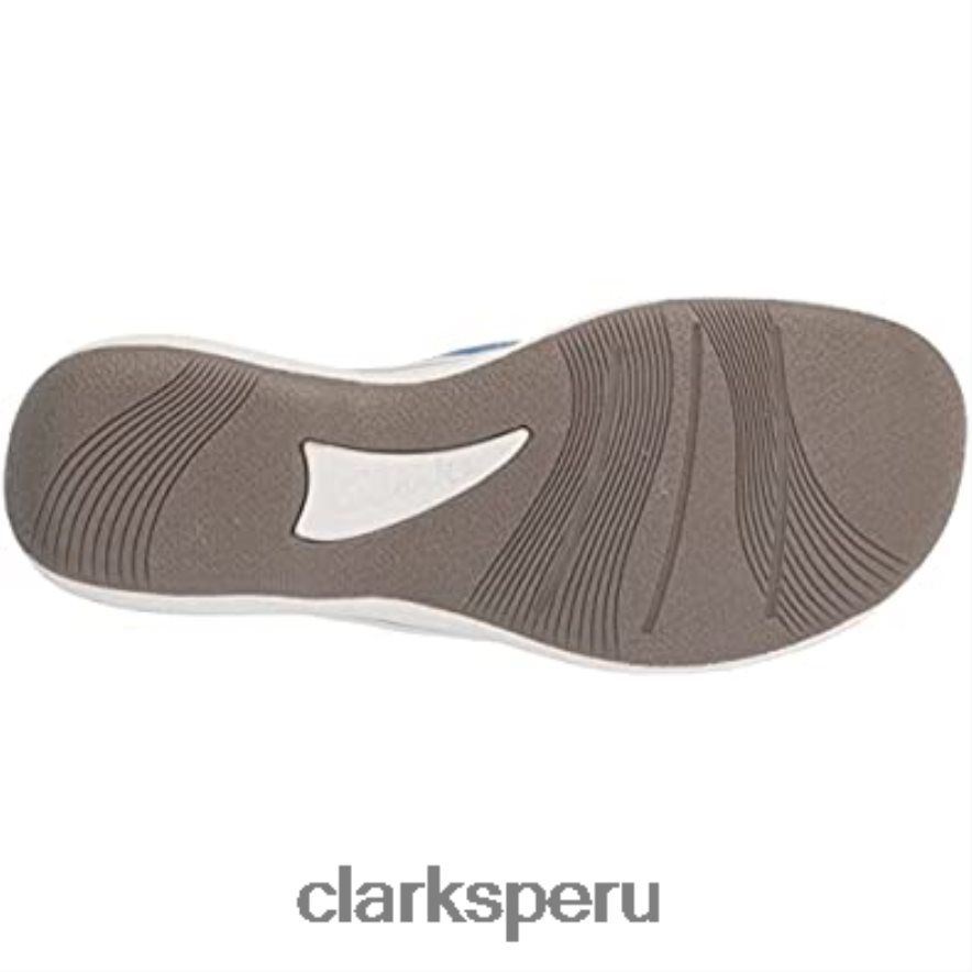 Chanclas clarks brinkley flora de mujer sintética azul mujer Clarks 40N4LX497 azul sintético