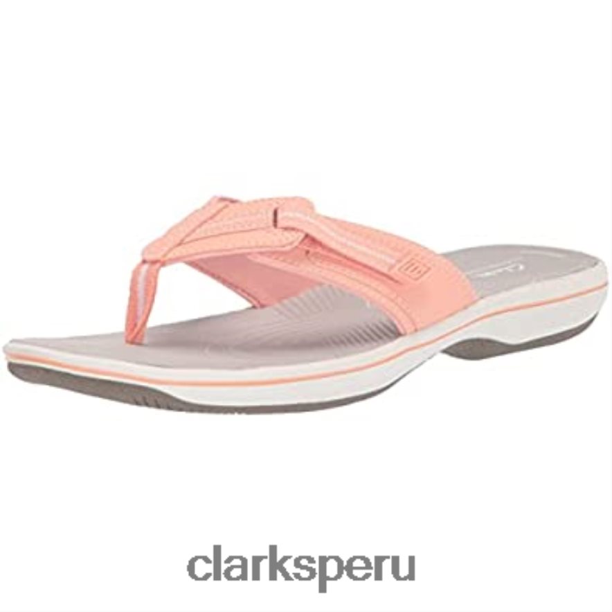 chanclas brinkley jazz mujer clarks melocotón sintético mujer Clarks 40N4LX463 melocotón sintético