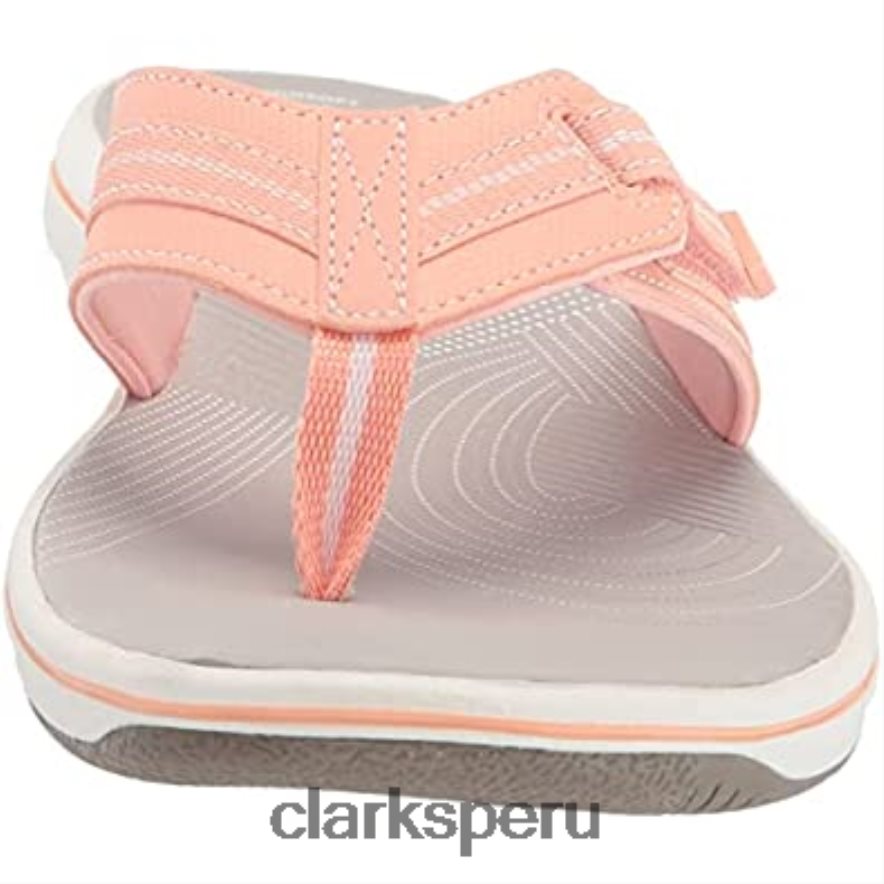 chanclas brinkley jazz mujer clarks melocotón sintético mujer Clarks 40N4LX463 melocotón sintético