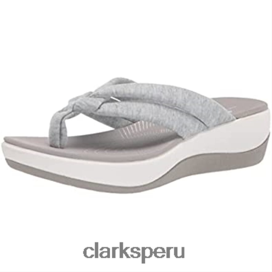 chanclas mujer arla kaylie gris textil clarks mujer Clarks 40N4LX710 textil gris