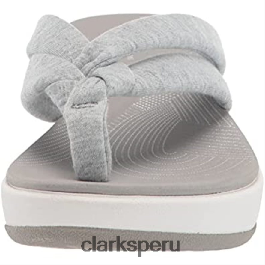chanclas mujer arla kaylie gris textil clarks mujer Clarks 40N4LX710 textil gris