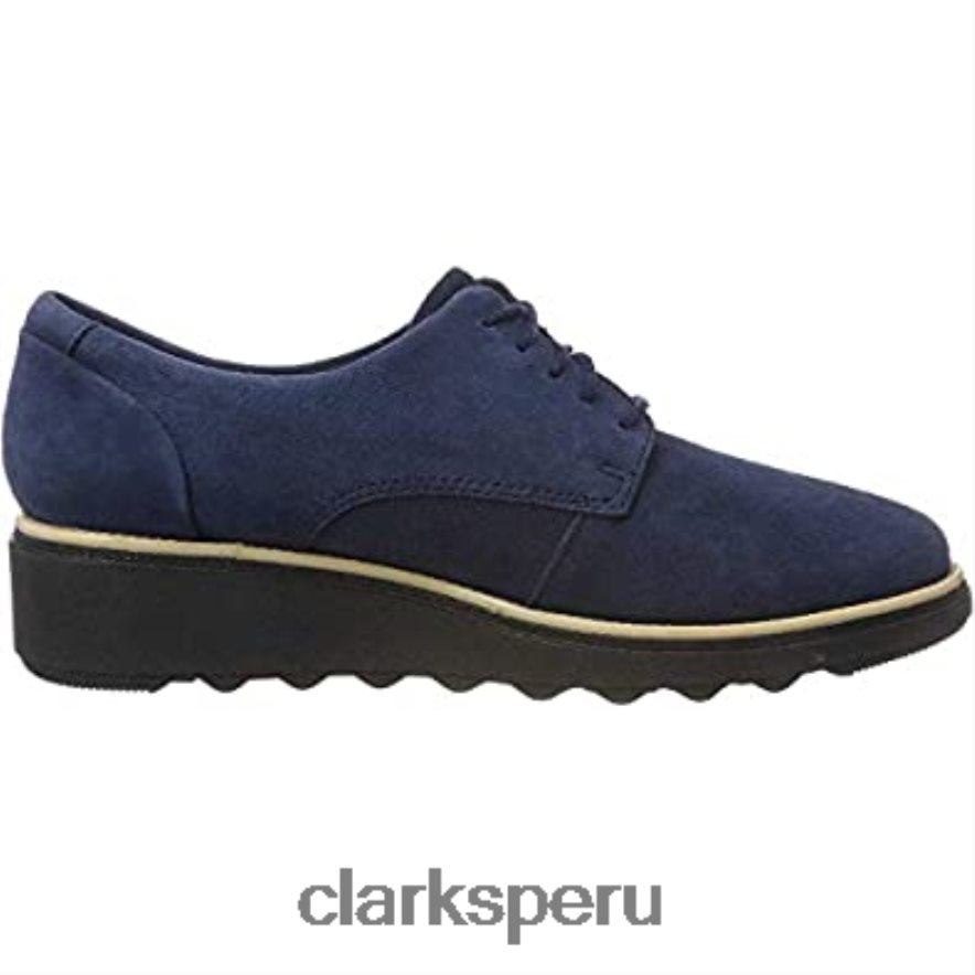 Derby sharon noel de ante azul marino de Clarks azul marino de ante azul marino mujer Clarks 40N4LX865 ante azul marino ante azul marino