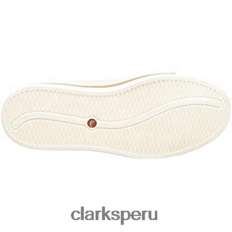 zapatos derby de encaje clarks un maui de cuero blanco blanco para mujer mujer Clarks 40N4LX785 cuero blanco blanco