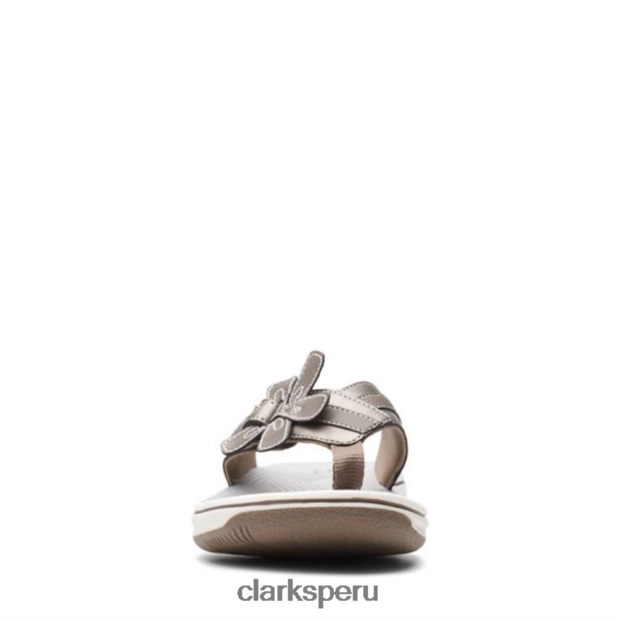 Brinkley flora peltre peltre clarks mujer Clarks 40N4LX6357 estaño