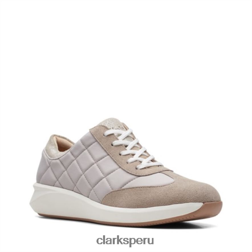 Clarks Sand Combi Un Rio Stitch Sand Combi mujer Clarks 40N4LX5193 combinación de arena