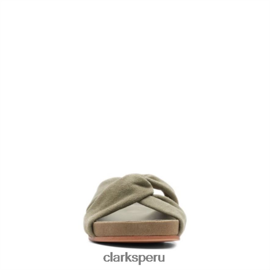 Clarks de salvia con toque puro mujer Clarks 40N4LX5246 sabio
