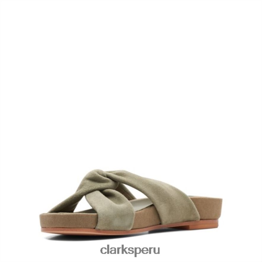 Clarks de salvia con toque puro mujer Clarks 40N4LX5246 sabio