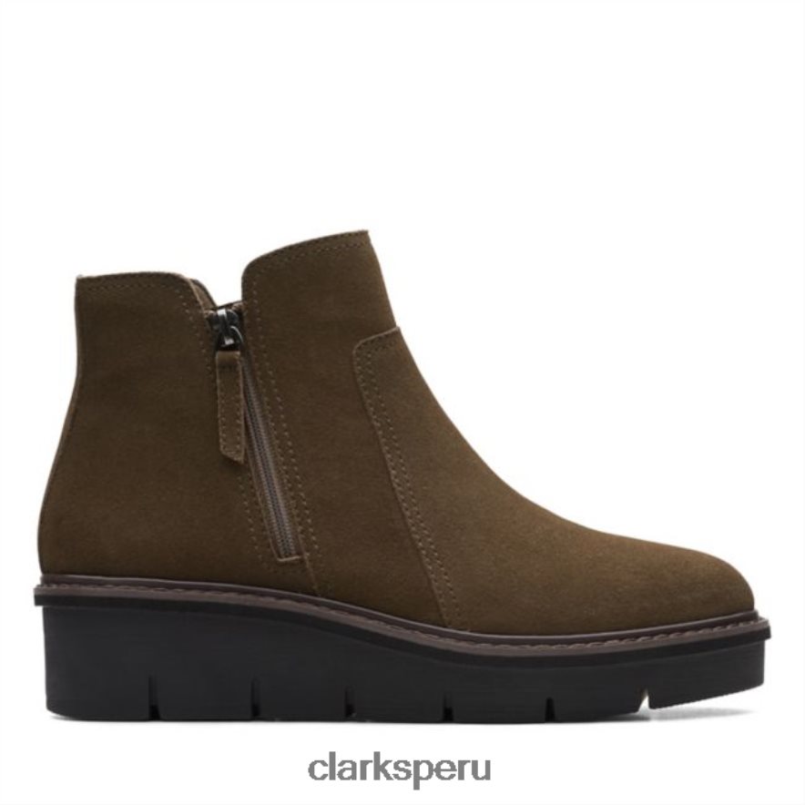 airabell zip gamuza oliva oscuro clarks gamuza oliva oscuro mujer Clarks 40N4LX6439 ante oliva oscuro