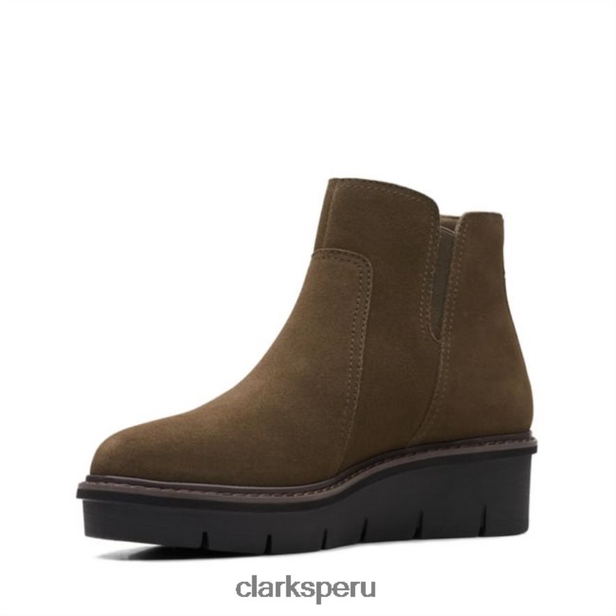 airabell zip gamuza oliva oscuro clarks gamuza oliva oscuro mujer Clarks 40N4LX6439 ante oliva oscuro