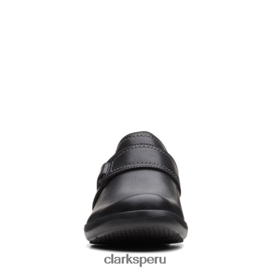 angie poppy cuero negro clarks cuero negro mujer Clarks 40N4LX6263 cuero negro