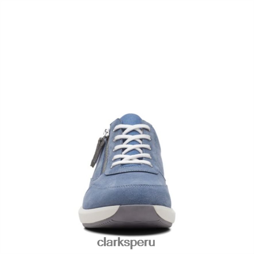 ante azul denim clarks un rio zip ante azul denim mujer Clarks 40N4LX5984 gamuza azul denim