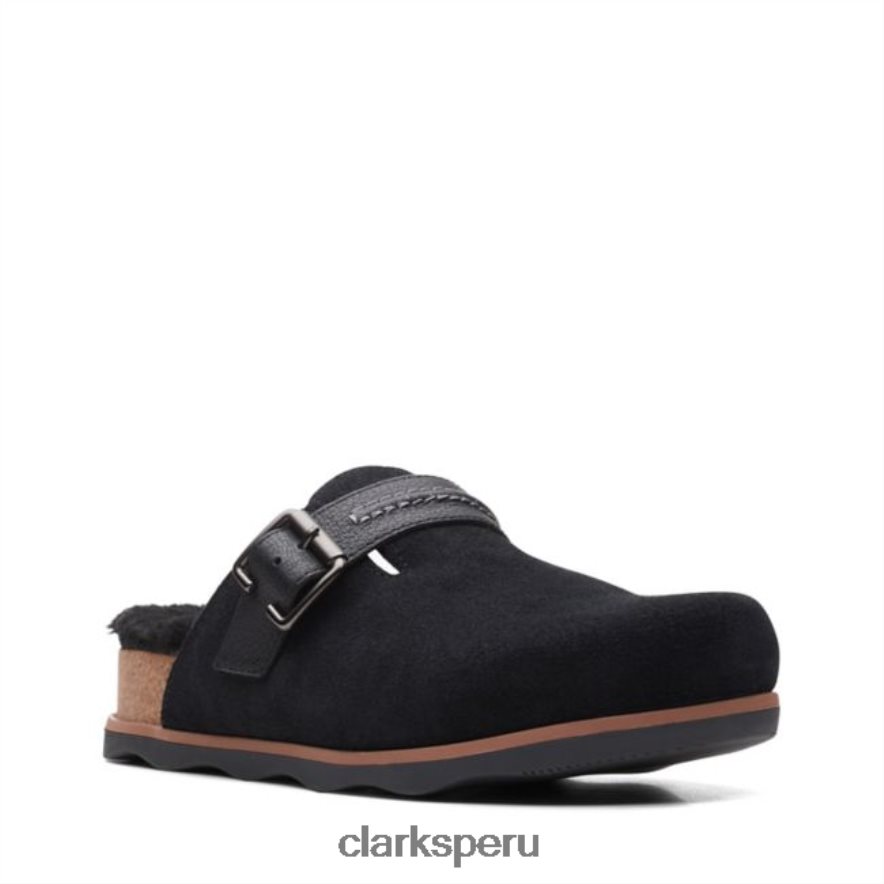 ante negro clarks brynn slide ante negro mujer Clarks 40N4LX6328 ante negro