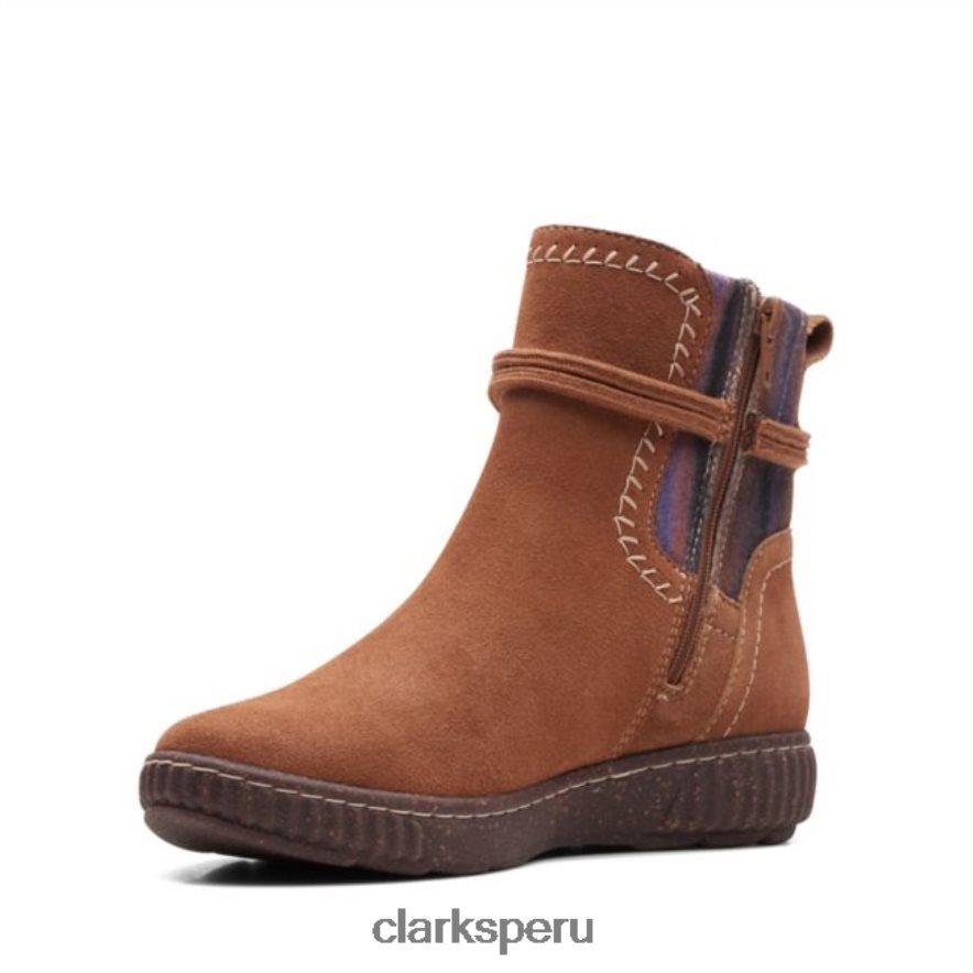 clarks ante tostado oscuro caroline lily ante tostado oscuro mujer Clarks 40N4LX6225 gamuza bronceada oscura