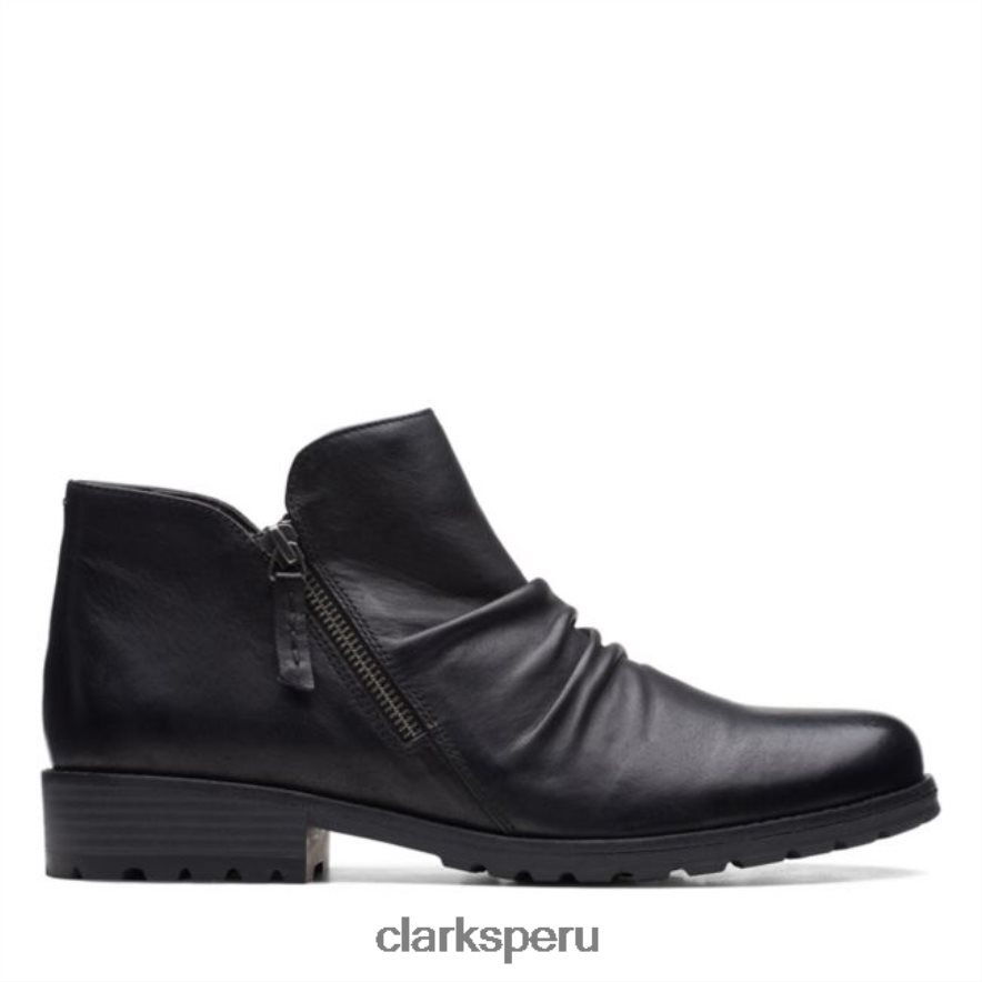 clarks cuero negro clarkwell zip cuero negro mujer Clarks 40N4LX6025 cuero negro