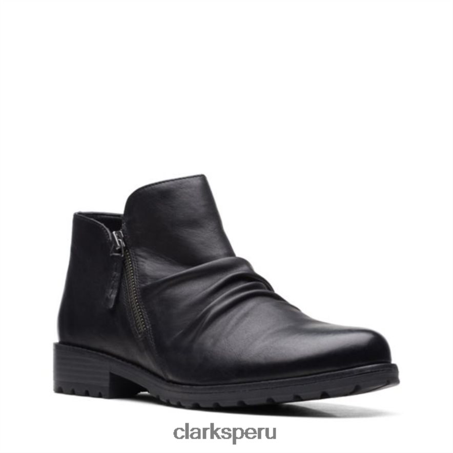 clarks cuero negro clarkwell zip cuero negro mujer Clarks 40N4LX6025 cuero negro