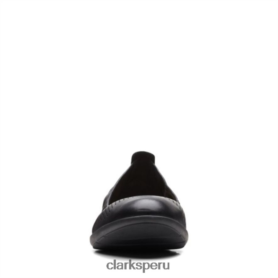 clarks cuero negro jenette facilidad cuero negro mujer Clarks 40N4LX6329 cuero negro