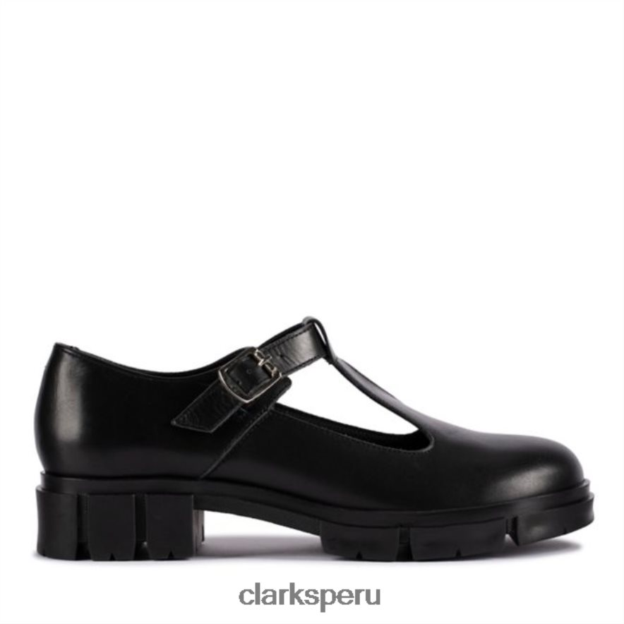 clarks cuero negro teala bar cuero negro mujer Clarks 40N4LX5121 cuero negro