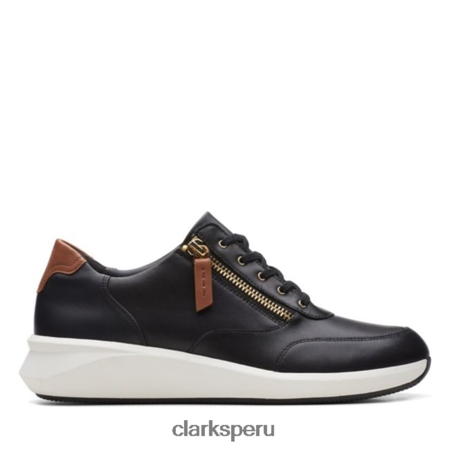 clarks cuero negro un rio zip cuero negro mujer Clarks 40N4LX5985 cuero negro