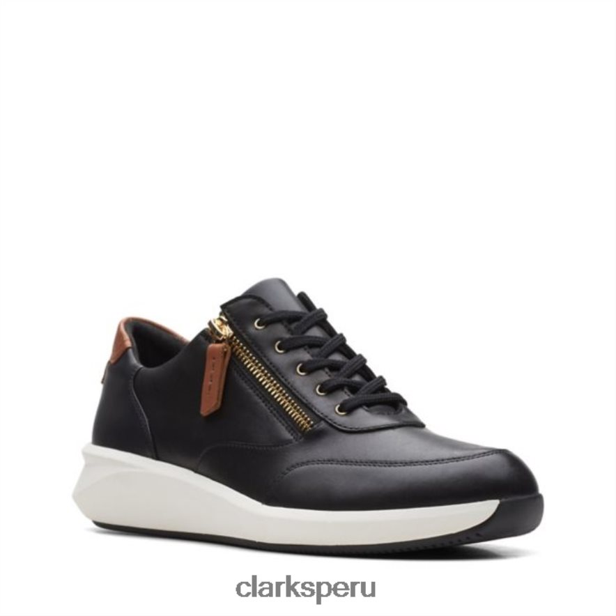 clarks cuero negro un rio zip cuero negro mujer Clarks 40N4LX5985 cuero negro