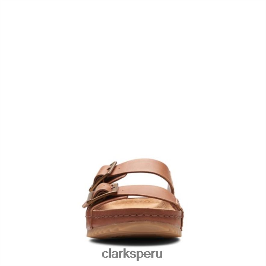 clarks cuero tostado oscuro brookleigh sun cuero tostado oscuro mujer Clarks 40N4LX5225 cuero bronceado oscuro