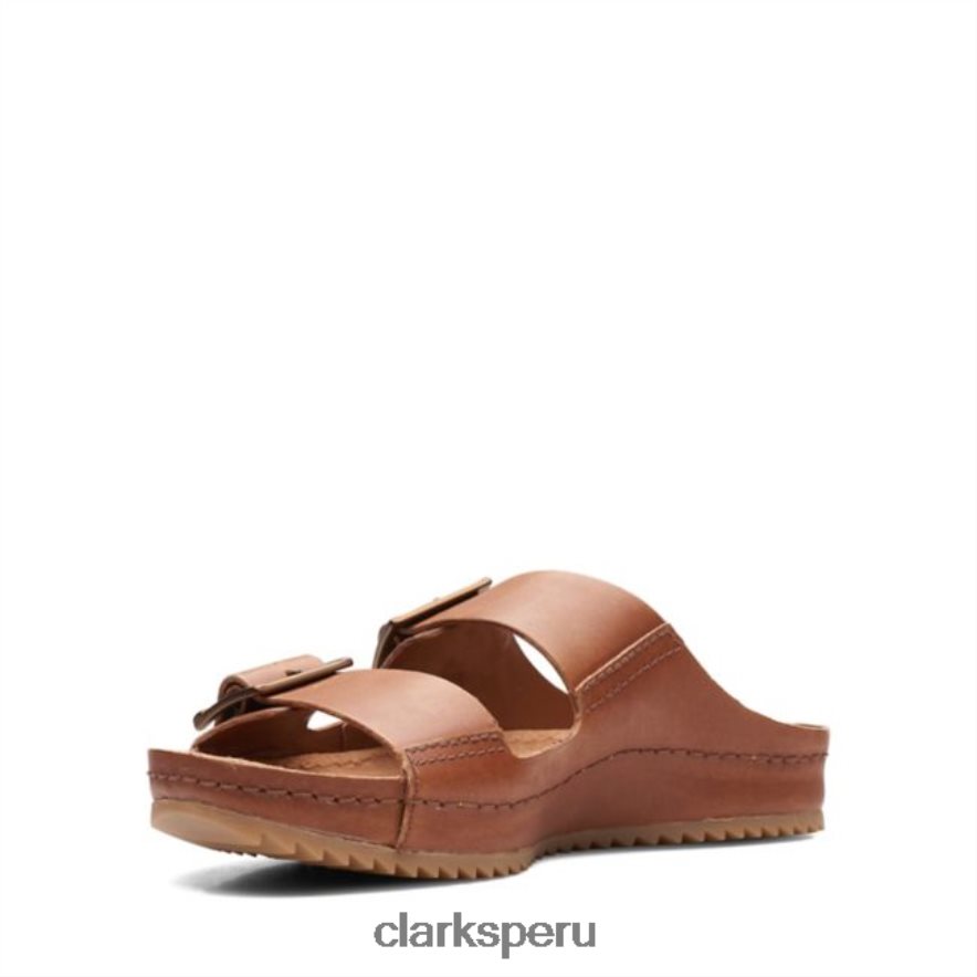 clarks cuero tostado oscuro brookleigh sun cuero tostado oscuro mujer Clarks 40N4LX5225 cuero bronceado oscuro