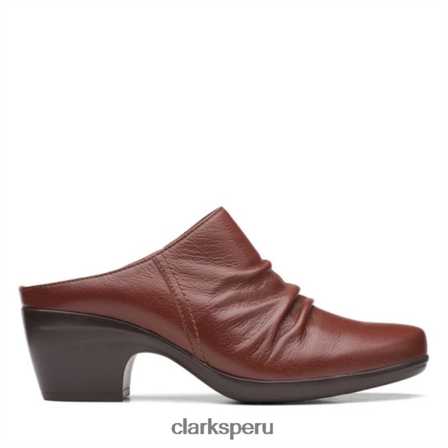 clarks cuero tostado oscuro emily charm cuero tostado oscuro mujer Clarks 40N4LX6345 cuero bronceado oscuro