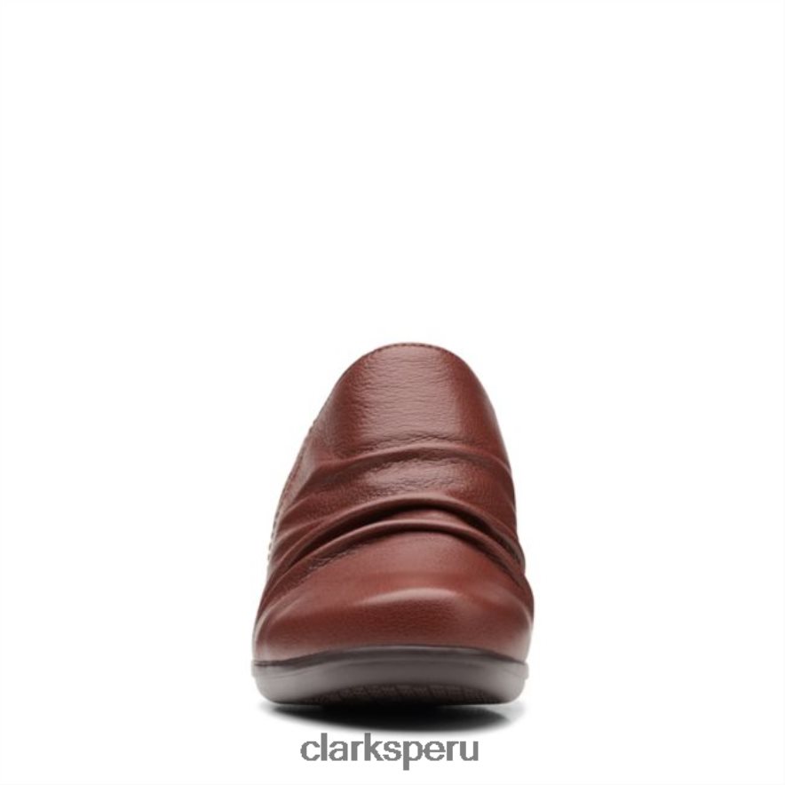 clarks cuero tostado oscuro emily charm cuero tostado oscuro mujer Clarks 40N4LX6345 cuero bronceado oscuro