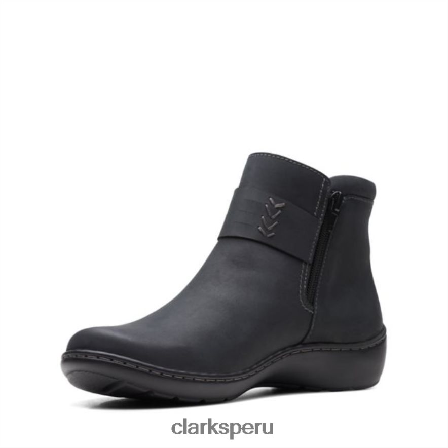 clarks de cuero negro cora rae cuero negro mujer Clarks 40N4LX6148 cuero negro