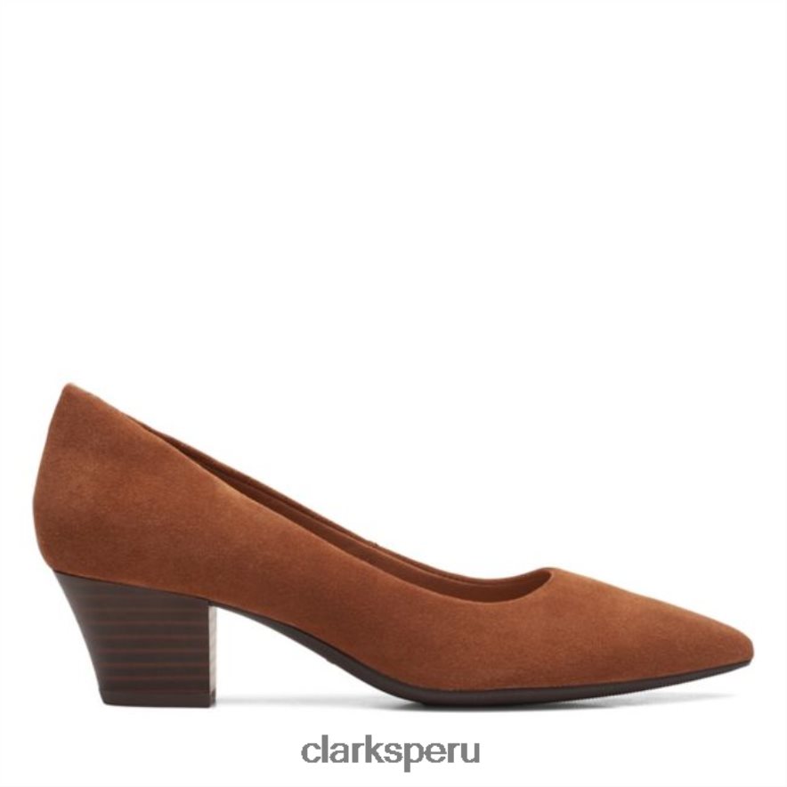 clarks de gamuza color canela oscuro teresa step mujer Clarks 40N4LX6236 gamuza bronceada oscura