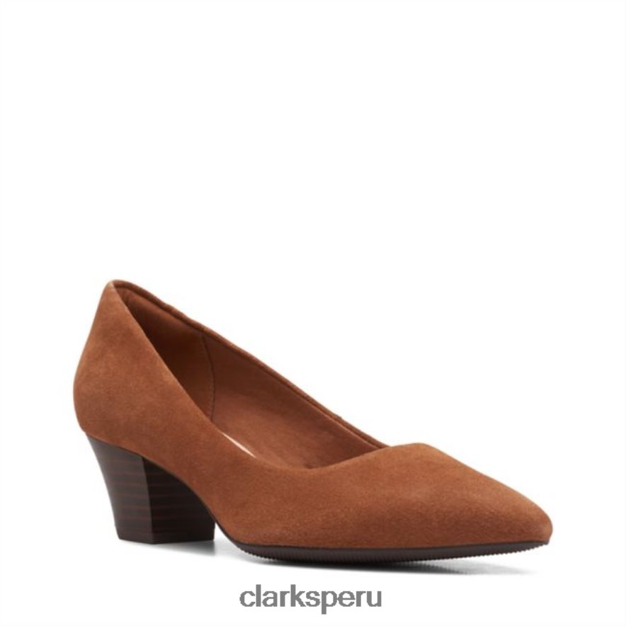 clarks de gamuza color canela oscuro teresa step mujer Clarks 40N4LX6236 gamuza bronceada oscura