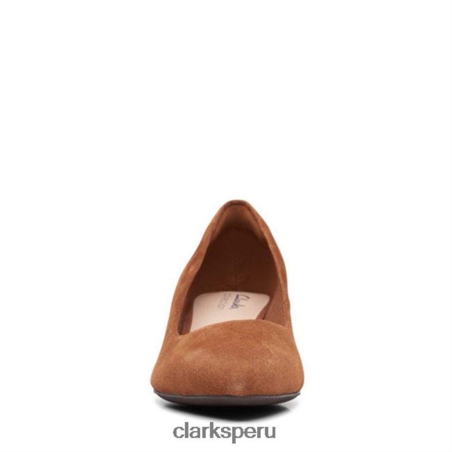 clarks de gamuza color canela oscuro teresa step mujer Clarks 40N4LX6236 gamuza bronceada oscura