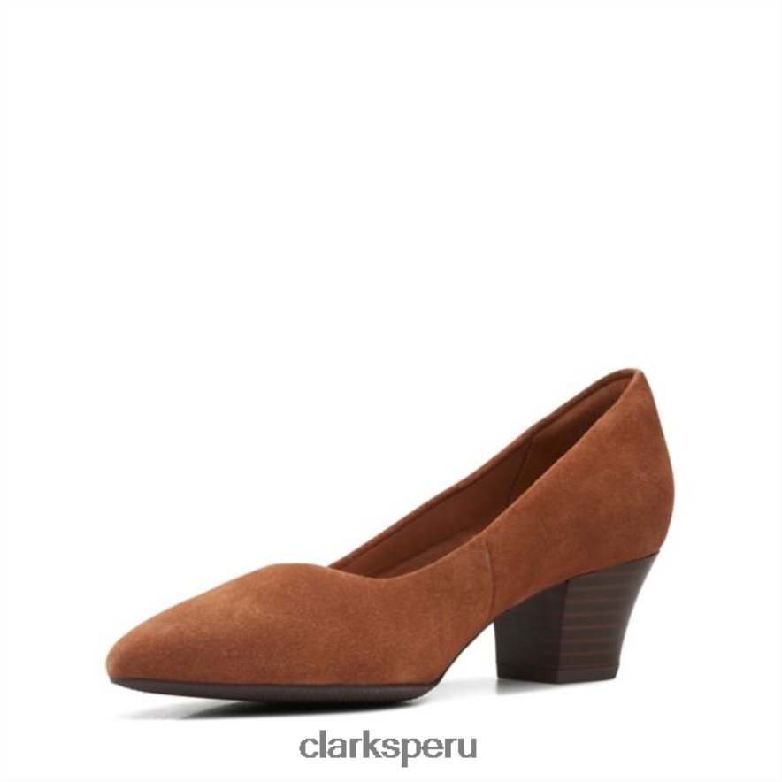 clarks de gamuza color canela oscuro teresa step mujer Clarks 40N4LX6236 gamuza bronceada oscura
