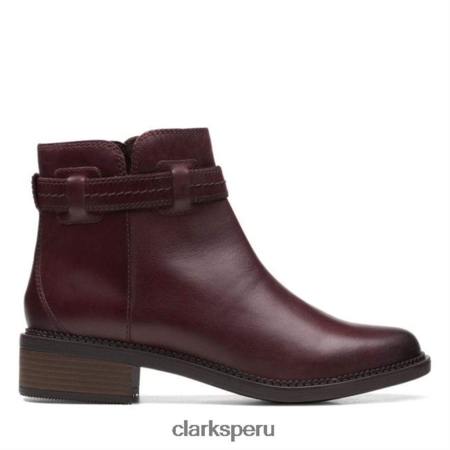 clarks maye facilidad cuero marrón oscuro cuero marrón oscuro mujer Clarks 40N4LX5986 cuero marrón oscuro