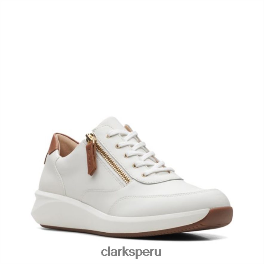 clarks un rio zip cuero blanco mujer Clarks 40N4LX5983 cuero blanco