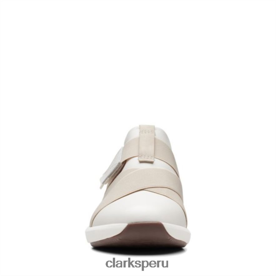 correa de cuero blanco un rio clarks de cuero blanco mujer Clarks 40N4LX6460 cuero blanco