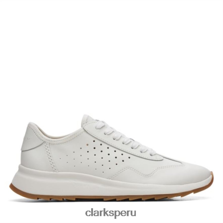 cuero combinado blanco clarks dash lite lace cuero combinado blanco mujer Clarks 40N4LX5168 cuero combinado blanco