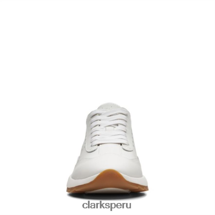 cuero combinado blanco clarks dash lite lace cuero combinado blanco mujer Clarks 40N4LX5168 cuero combinado blanco