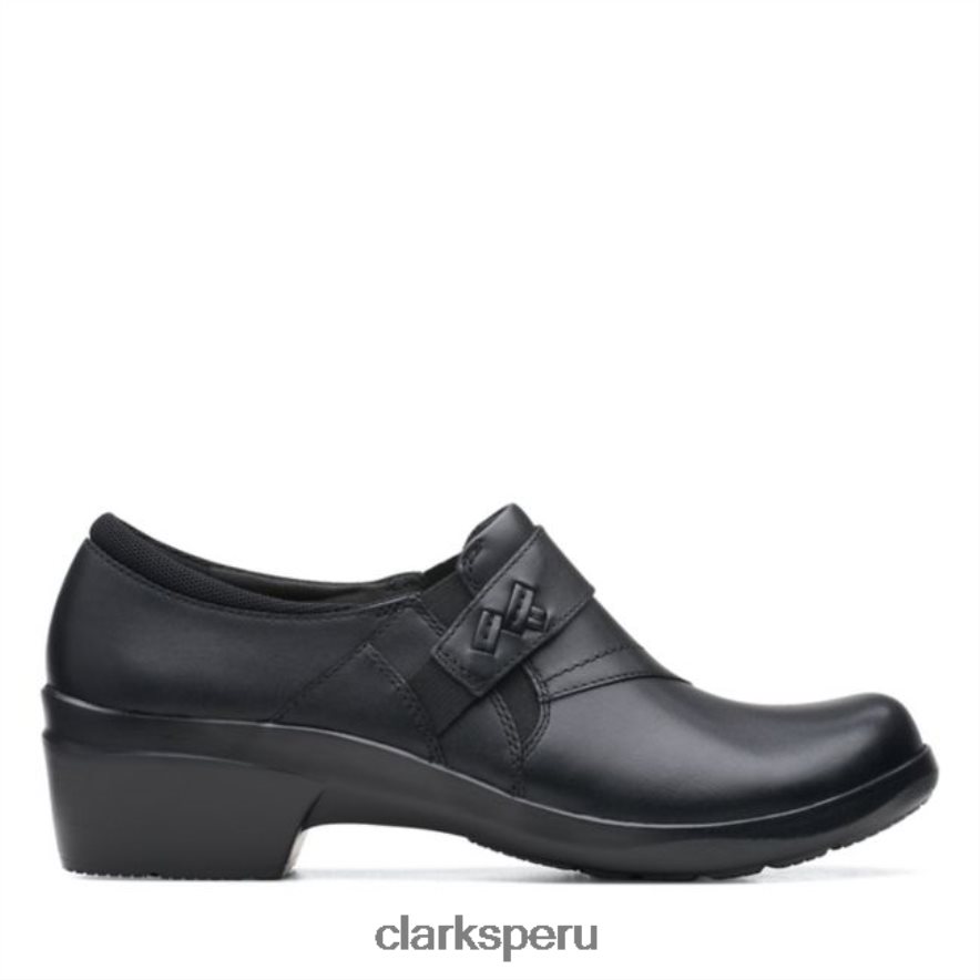 cuero negro clarks angie perla cuero negro mujer Clarks 40N4LX6024 cuero negro