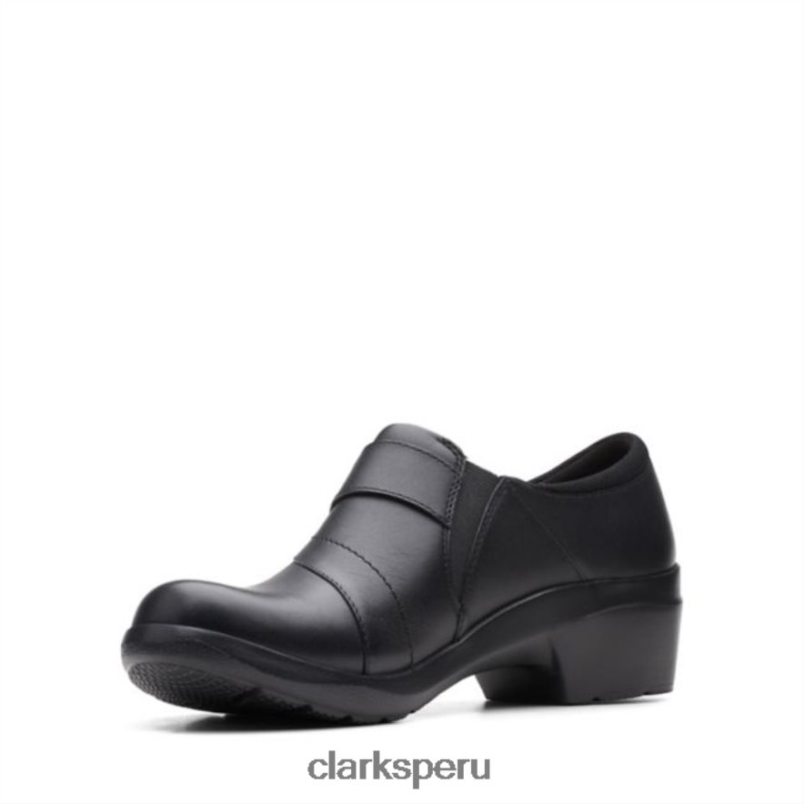 cuero negro clarks angie perla cuero negro mujer Clarks 40N4LX6024 cuero negro